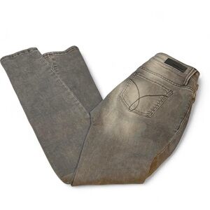 Unisex Calvin Klein Jeans Tan Jeans with a Y2K back pocket design